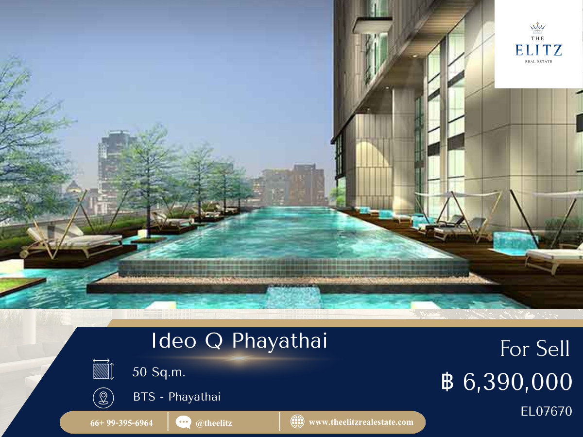 For SaleCondoRatchathewi,Phayathai : ✨ In the heart of Phayathai, Ideo Q Condo, highest potential location, beautiful unit, good price, cant find it anywhere else 💕