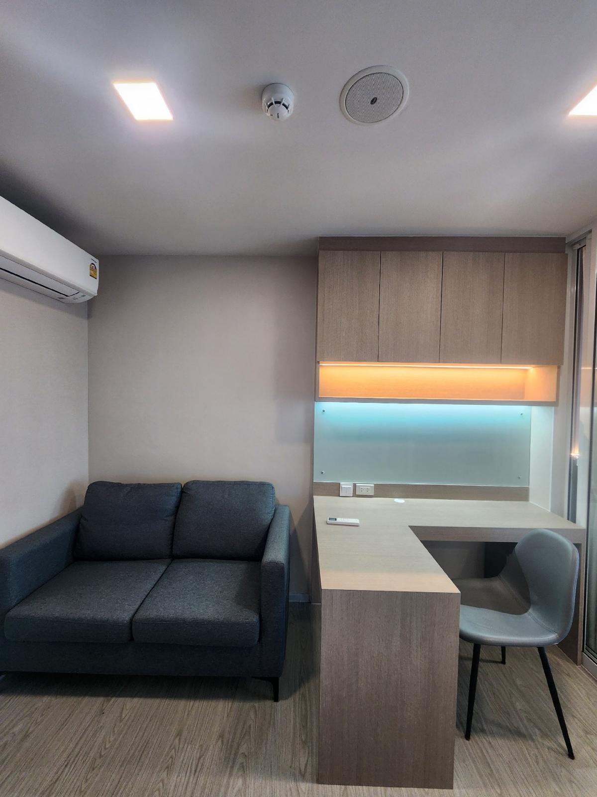 ให้เช่าคอนโดปทุมธานี รังสิต ธรรมศาสตร์ : 💎ให้เช่า​ Kave​ Island​ ห้องครัวแยก​ 14,000/เดือน​ ห้องมุม​ ตึก​ F​ ชั้น​ 5 พท.29 ตรม.​บิ้วอินน์+ไฟตกแต่ง