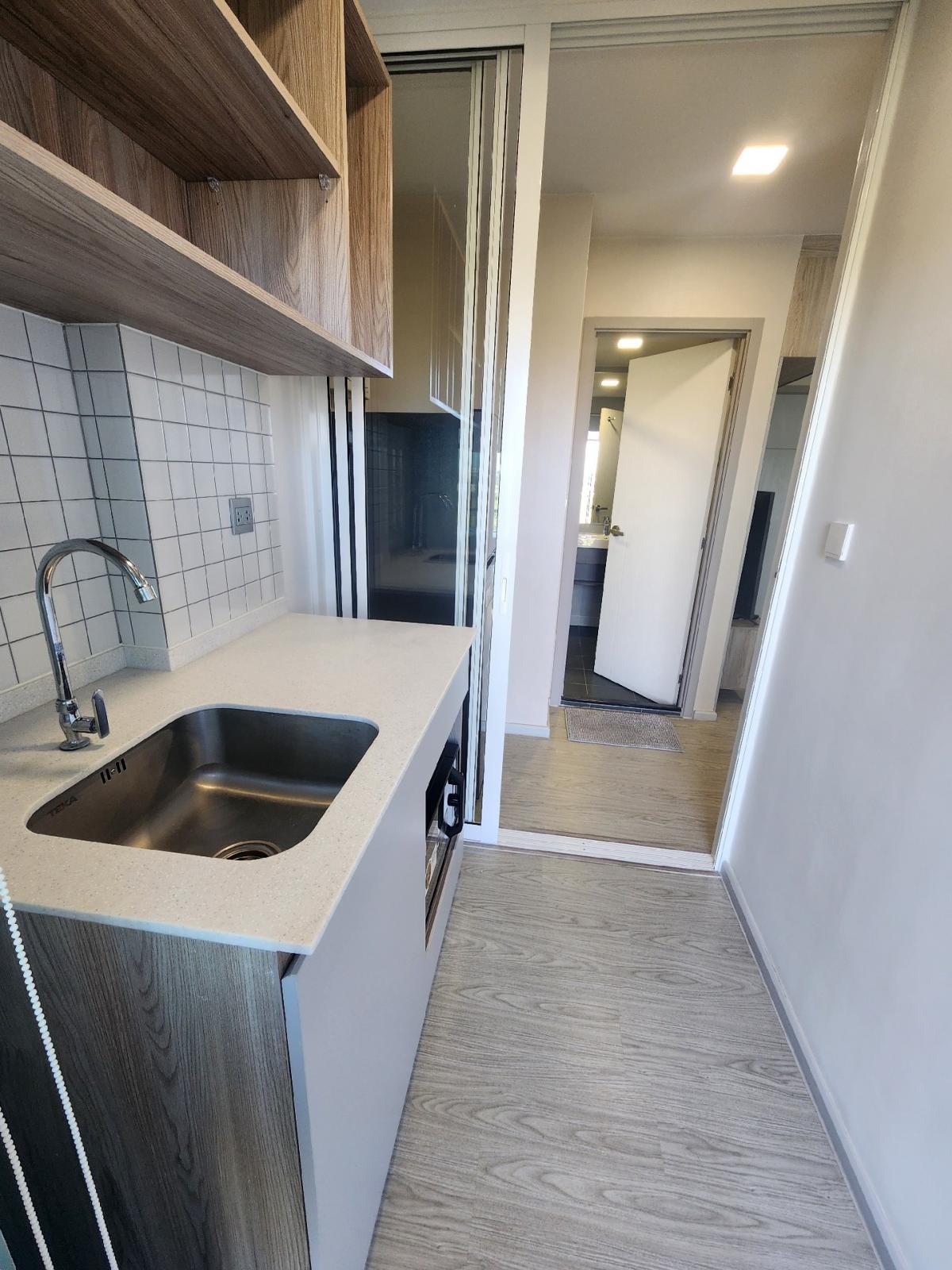 For RentCondoPathum Thani,Rangsit, Thammasat : 💎For rent Kave Island, separate kitchen, 14,000/month, corner room, Building F, 5th floor, area 29 sq m., built-in + decorative lights.