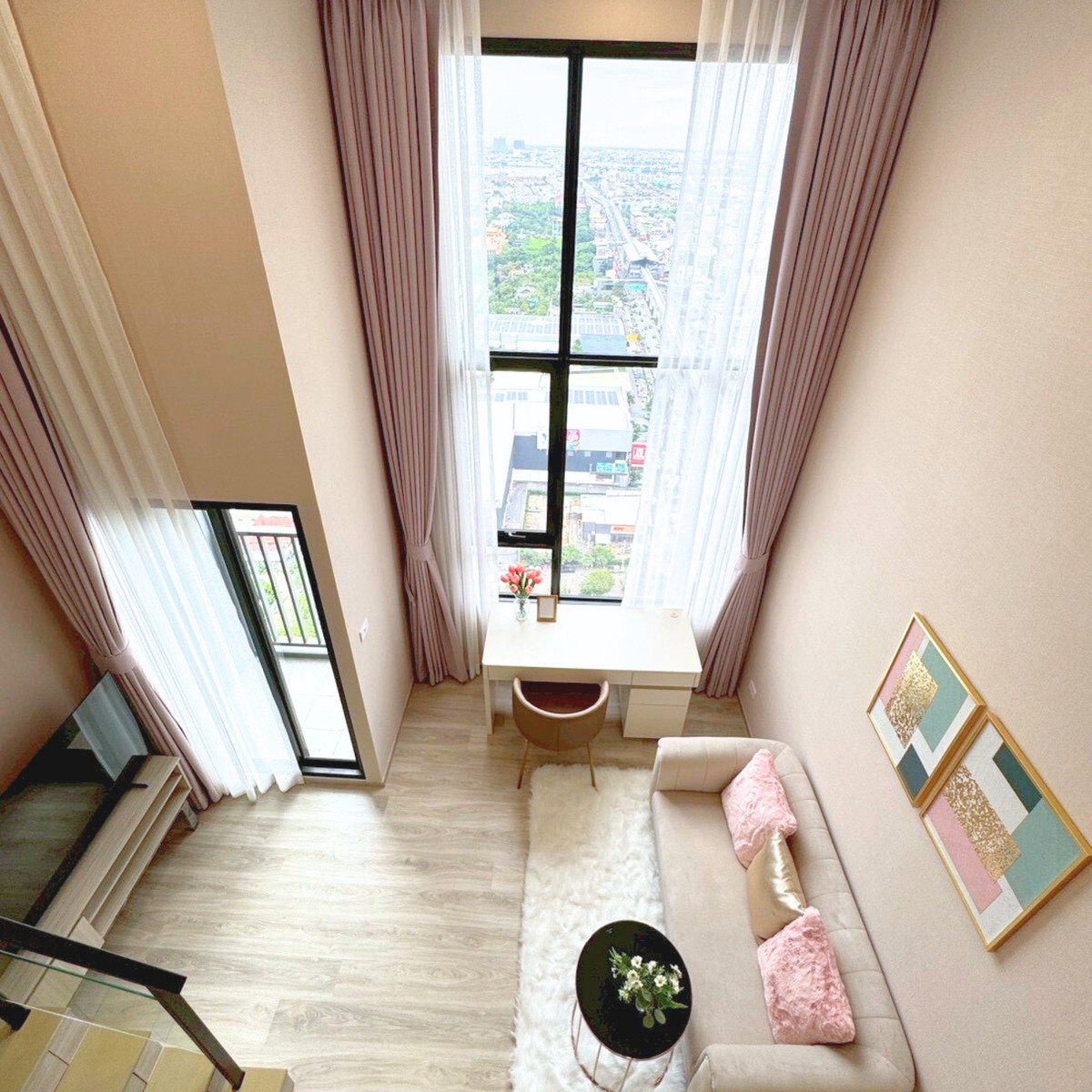 ขายคอนโดสมุทรปราการ สำโรง : ขายคอนโดโครงการ Origin Plug&Play Srinakarin ขนาด 26.5 ตร.ม. 1 Bedroom High Ceiling