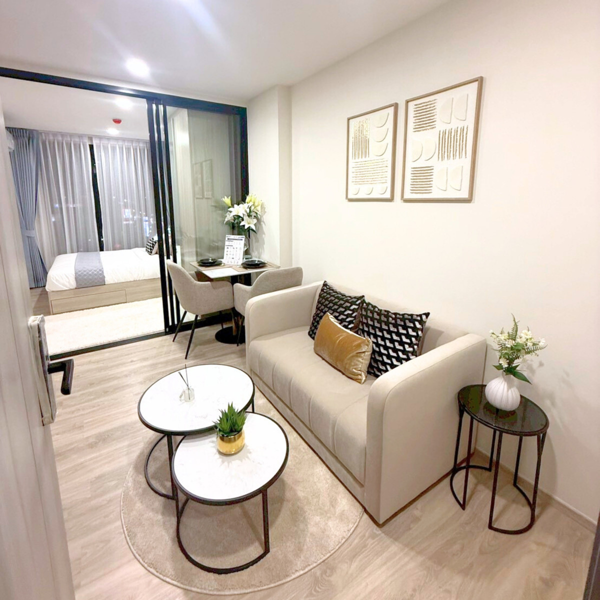 ขายคอนโดสมุทรปราการ สำโรง : Origin Plug&Play Srinakarin | Fully Furnished  ห้อง 1014 | ชั้น 10 | City View | ทิศตะวันตกเฉียงใต้