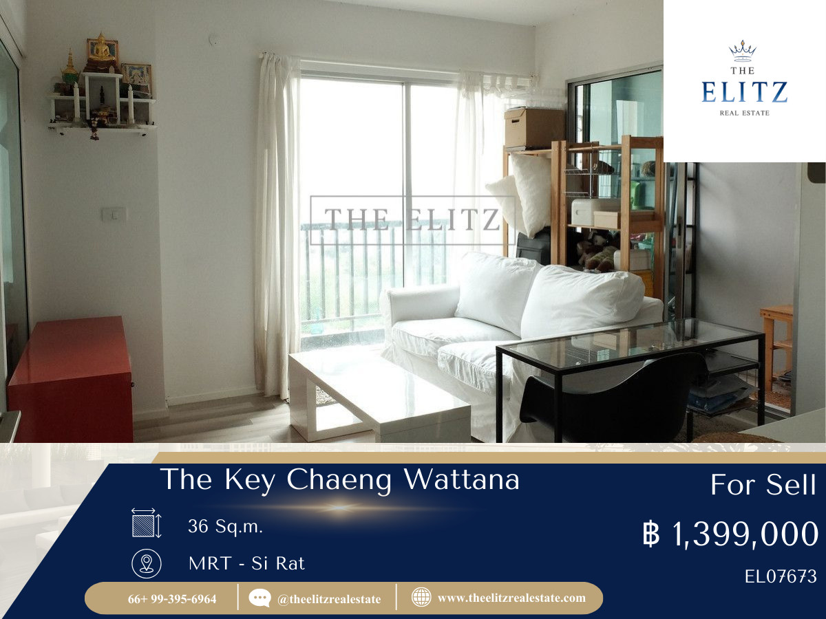 ขายคอนโดแจ้งวัฒนะ เมืองทอง : ✨ The Key Chaeng Wattana คอนโดคุณภาพจาก Land and Houses ในราคาที่เอื้อมถึง 💕