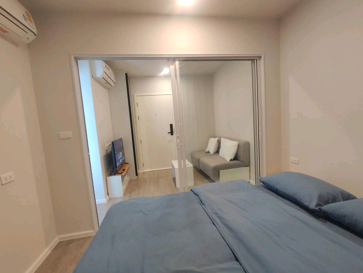 For RentCondoKasetsart, Ratchayothin : Urgent for rent Blue Phahon Yothin 35, size 24 square meters, excellent condition, new room, complete with furniture + electrical appliances. Never moved in