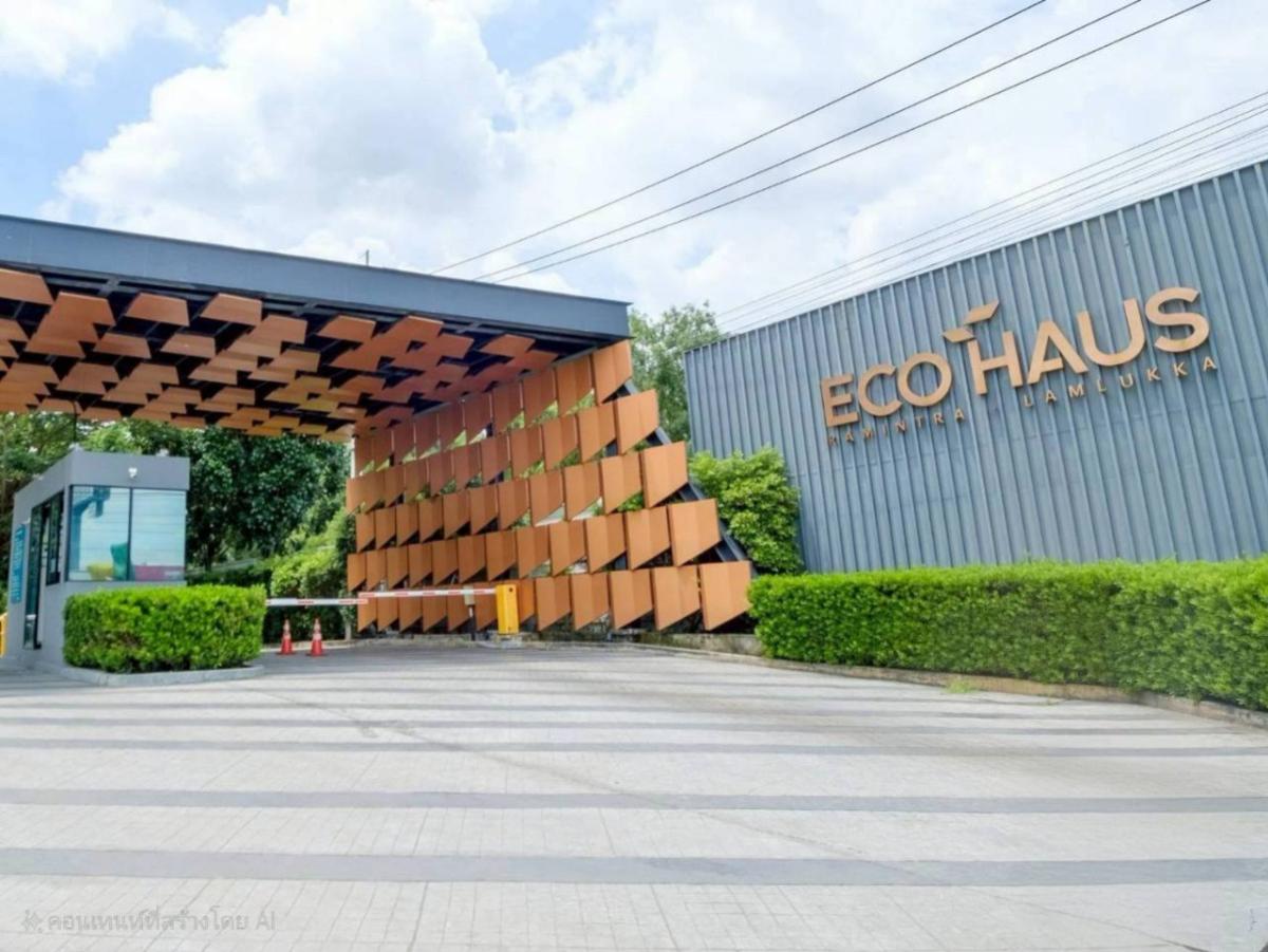 For SaleHousePathum Thani,Rangsit, Thammasat : For Sale House , ECO HAUS Ramintra - Lamlukka , Bueng Kham Phoi , Lam Luk Ka , Pathum Thani , CX-140111