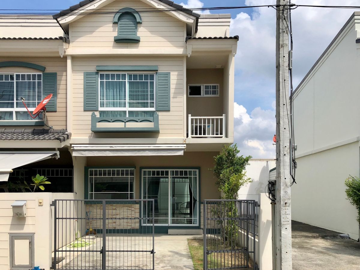 For RentTownhomeBangna, Bearing, Lasalle : 💥CP-9694💥 For rent, 2-story townhome, Indy Bangna Km 7 project (1) 👉 Add Line @rangrak