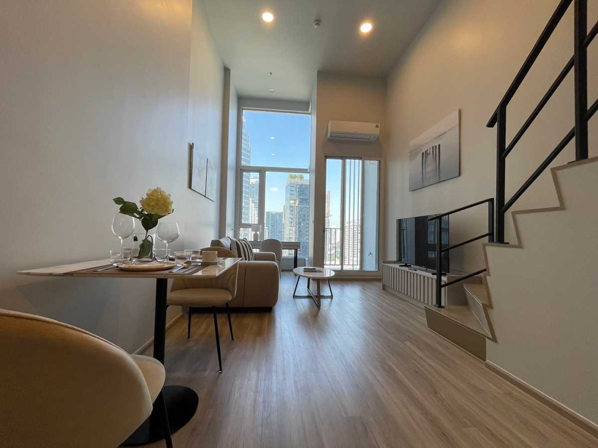 For RentCondoSukhumvit, Asoke, Thonglor : For rent culture thonglor 1 bedroom duplex fully furnished