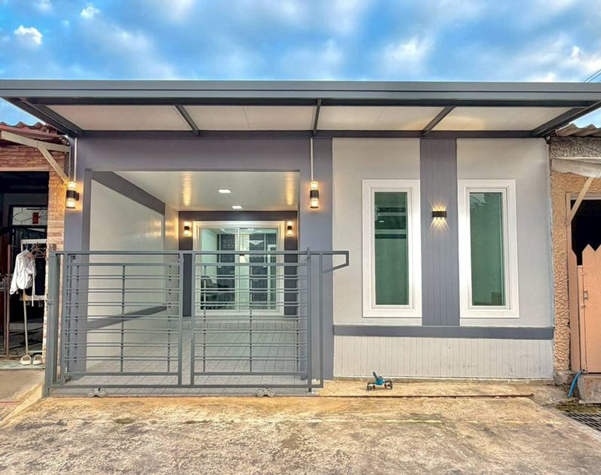 For SaleTownhomeNonthaburi, Bang Yai, Bangbuathong : Single-storey townhouse for sale Pruksa Village 3, Soi 171, area 18 square meters, 3 bedrooms, Wat Lat Pla Duk Road, Bang Khu Rat Subdistrict, Bang Bua Thong District. Nonthaburi Province