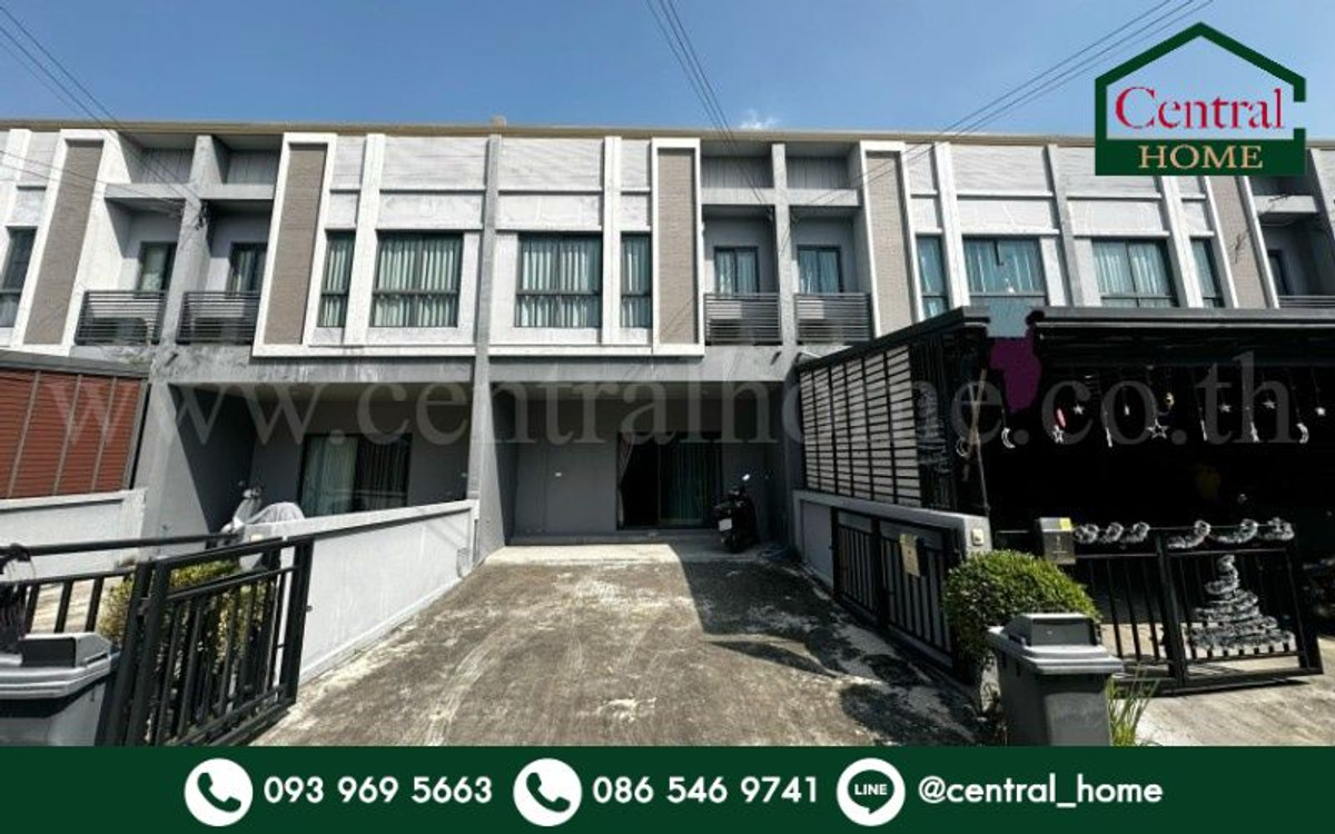 For SaleTownhomePathum Thani,Rangsit, Thammasat : Townhome Verve Tiwanon - Rangsit, ready to move in, cheap price.