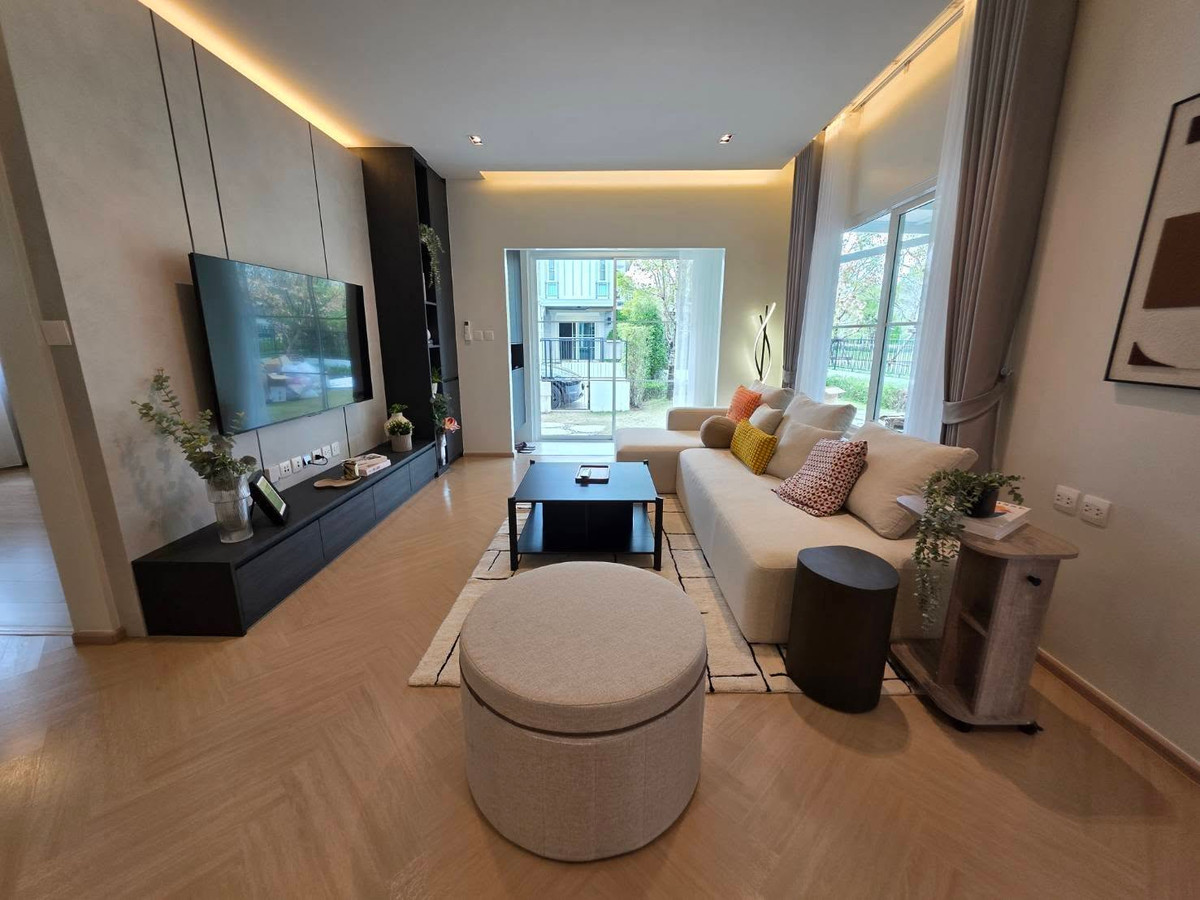 For RentHouseBangna, Bearing, Lasalle : 🏡 Single house for rent, Villaggio 3 Srinakarin-Bangna village, beautifully decorated, near Mega Bangna, international school (ST-02)