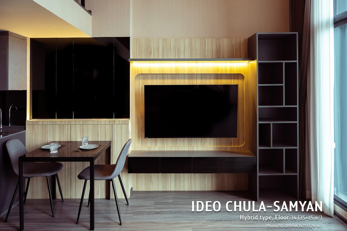 For RentCondoSiam Paragon ,Chulalongkorn,Samyan : For rent 📍 IDEO Chula - Samyan 📍 Fully furnished with appliances. Near MRT Samyan.