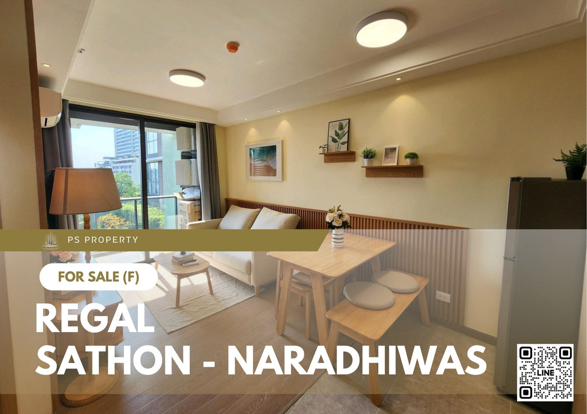 For SaleCondoSathorn, Narathiwat : Urgent Sale ✨ Regal Sathon - Naradhiwas ✨ Fully furnished and equipped with appliances. Near BTS Chong Nonsi.