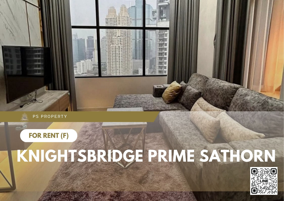 For RentCondoSathorn, Narathiwat : For rent 📍 Knightsbridge Prime Sathorn 📍 Fully furnished with appliances. Near BTS Chong Nonsi.