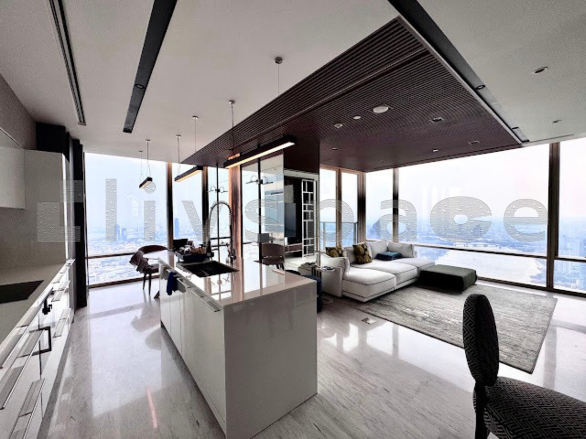 For RentCondoSathorn, Narathiwat : ▚ LE172ツ For Rent: Four Seasons Private Residences Bangkok 2 Bed 119.88 sq.m.! 💎 Stunning River View Pet-Friendly World-Class Residence 300k!