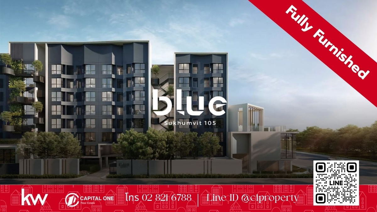 For RentCondoBangna, Bearing, Lasalle : 🏙✨ For rent Blue Sukhumvit 105, brand new room! ✨🏙