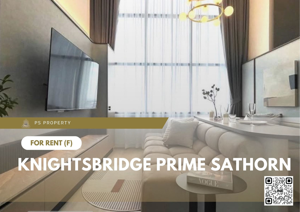 For RentCondoSathorn, Narathiwat : For rent 📍 Knightsbridge Prime Sathorn 📍 Fully furnished with appliances. Near BTS Chong Nonsi.