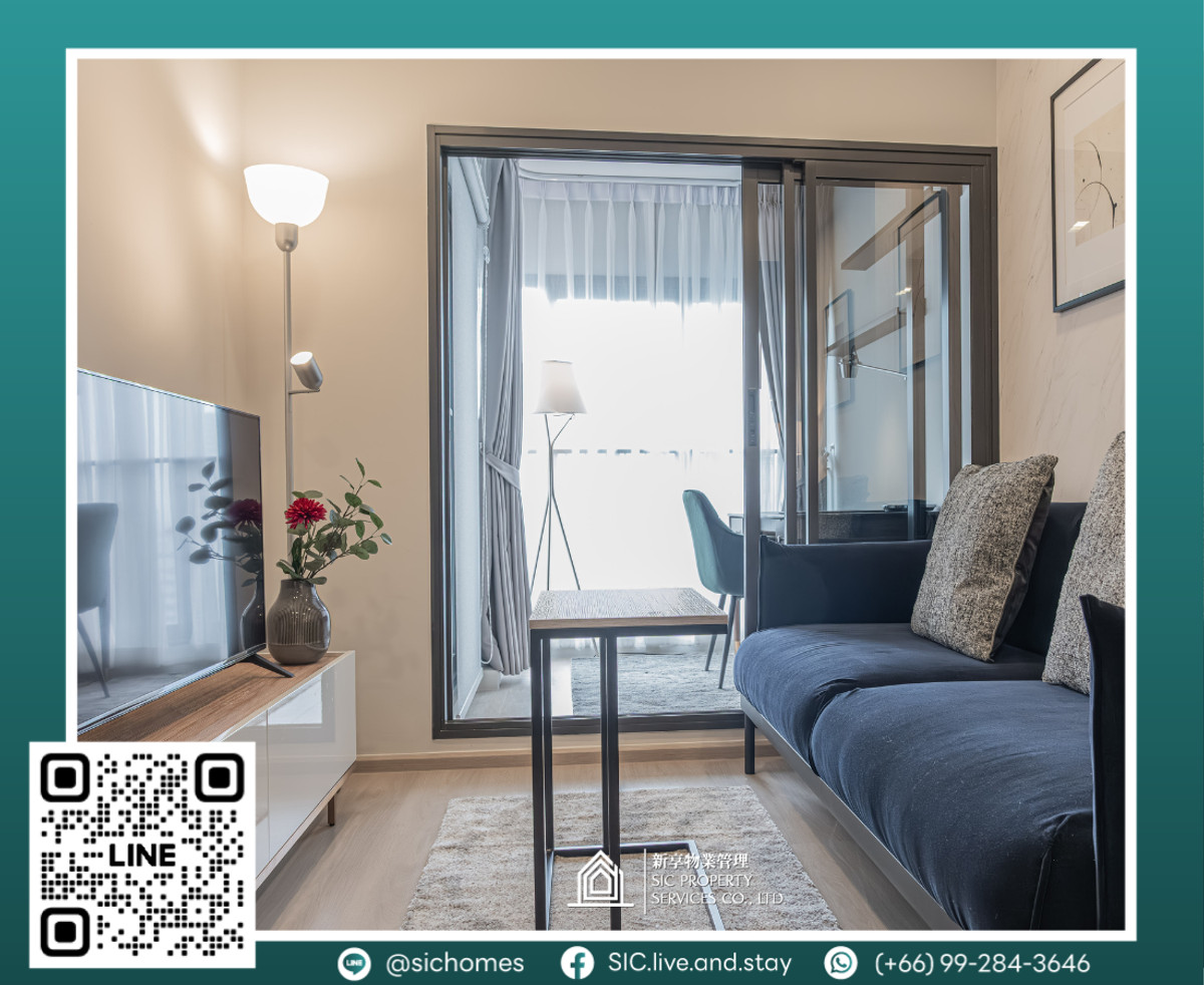 For RentCondoLadprao, Central Ladprao : For rent ✨Life Phahon-Ladprao✨1 bedroom, size 34.98 sq m❤️ New room, fully furnished, ready to move in 💕🥰 near BTS Ladprao Intersection 🚅