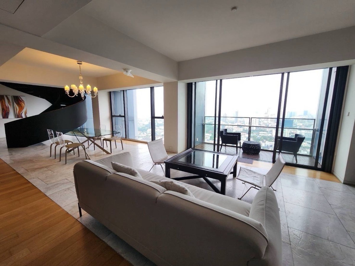 ให้เช่าคอนโดสาทร นราธิวาส : △ The Met Sathorn | Luxury Duplex Condominium | 4 Beds | 5 Bath | High Floor | Private home theatre room ❤️‍🔥