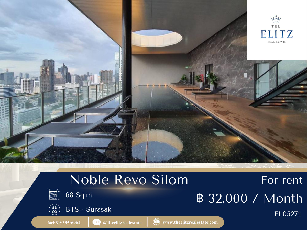 For RentCondoSathorn, Narathiwat : ✨ Live a perfect life in the heart of Silom, Noble Revo Silom, a minimalist style room. Fully decorated and ready to move in 🎉