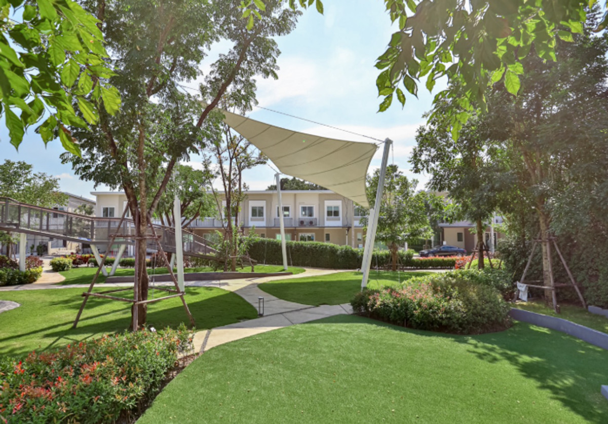 For SaleTownhomePathum Thani,Rangsit, Thammasat : Announcement for sale Blessity Park Wongwaen-Lumlukka  Complete with happiness with a premium clubhouse.