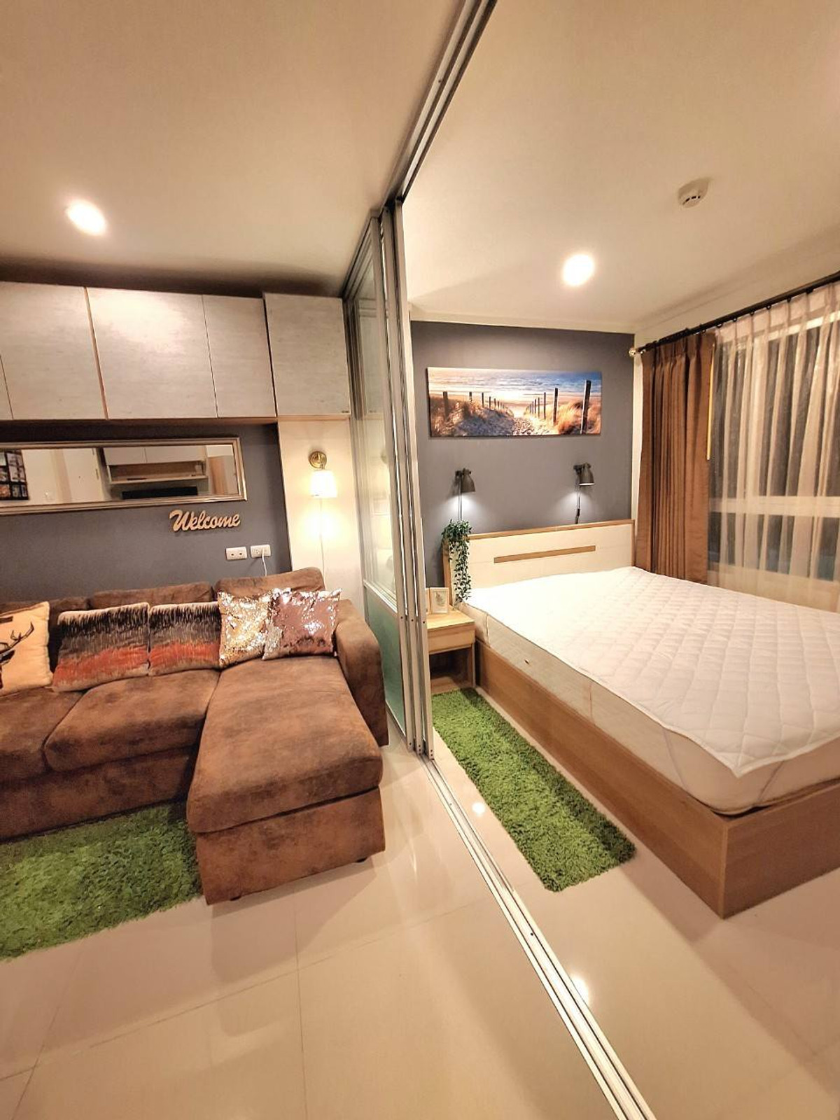 ให้เช่าคอนโดบางนา แบริ่ง ลาซาล : 🔥🔥🔥 ให้เช่า LPN 109 Bearing Station 🔥🔥🔥  📍 | ขนาด 23 ตร.ม. 🏢 1 ห้องนอน | 1 ห้องน้ำ | ตึก B1 ชั้น 2 ระเบียงทิศใต้