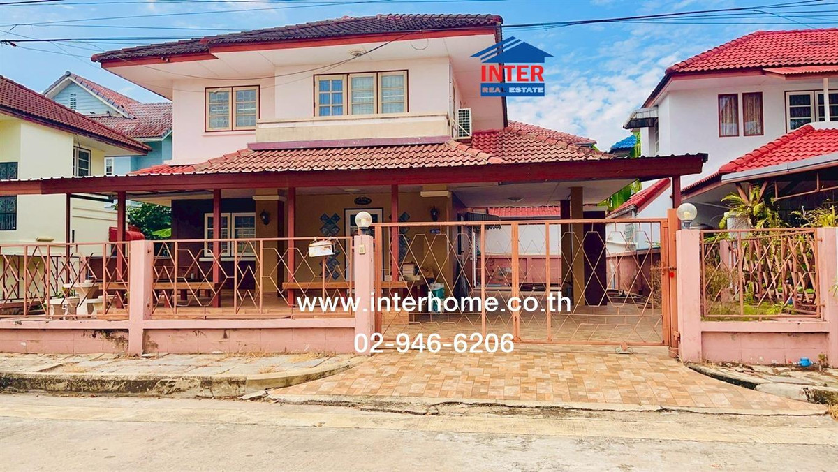HouseMin Buri, Romklao : 2-story detached house, 60 sq m, Phaisan Park Ville Village, Soi Wat Sukjai 13. Nimit Mai Road Soi Wat Sukjai 13 Road, Khlong Sam Wa District, Bangkok