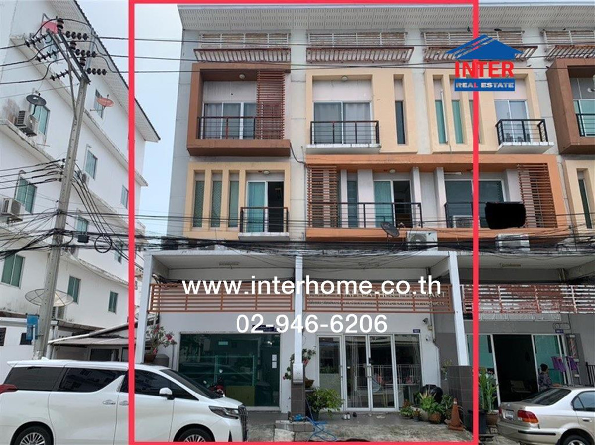 For SaleHome OfficeNawamin, Ramindra : Home office, 4 floors, 43.4 sq m, RK Park Village. Ramintra-Khubon Near Safari World Soi Liab Khlong Song 24 (Soi 6), Ramintra Road, Liab Khlong Song Road, Khlong Sam Wa District, Bangkok
