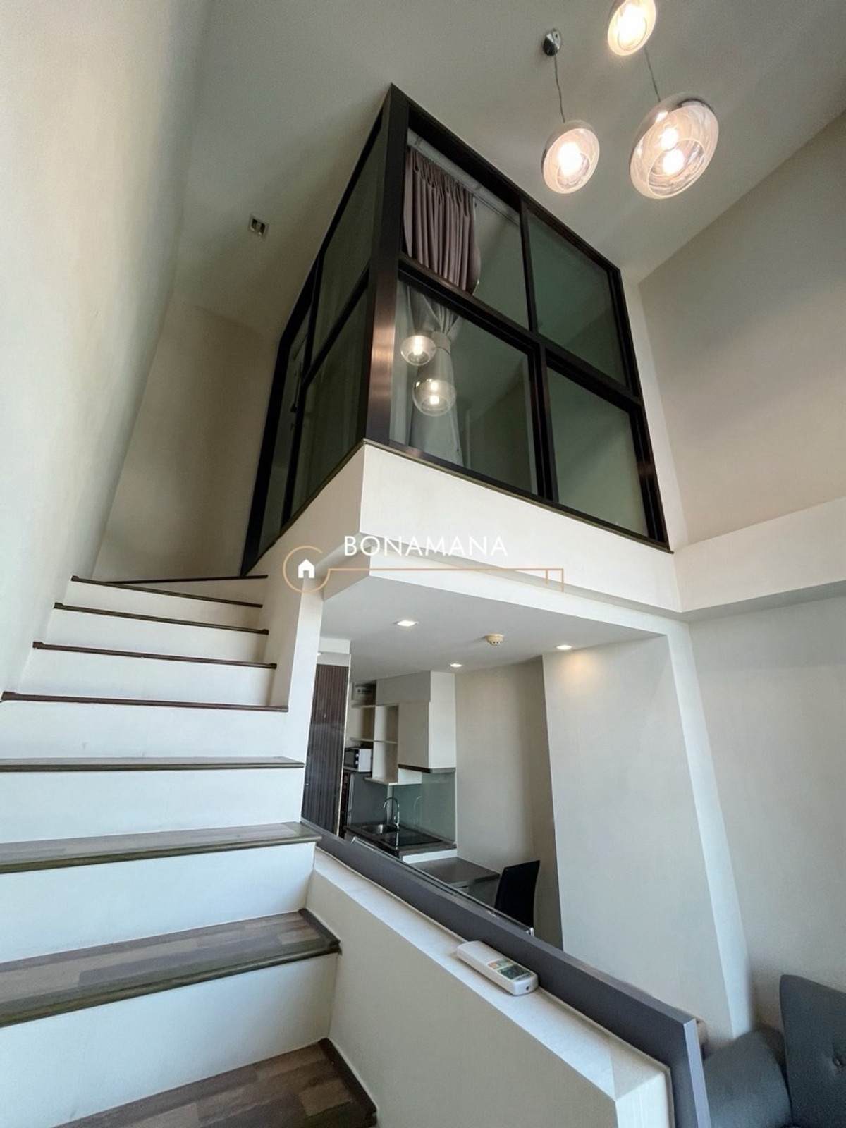 For RentCondoBangna, Bearing, Lasalle : Duplex Condo for rent: Beyond Sukhumvit Condominium along Bangna Expressway (BTS Udomsuk 1.3km)