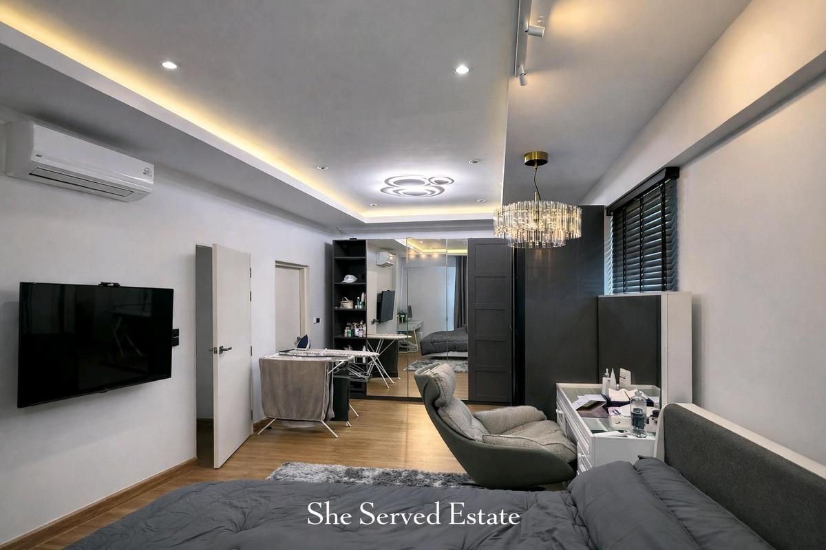 For RentChaengwatana, Muangthong : 🔸Baan Klang Muang THE EDITION Prachachuen-Ngamwongwan🔸Land 60 sq m. • Usable area 160 sq m.• 2 bedrooms, 3 bathrooms • Parking for 2 cars