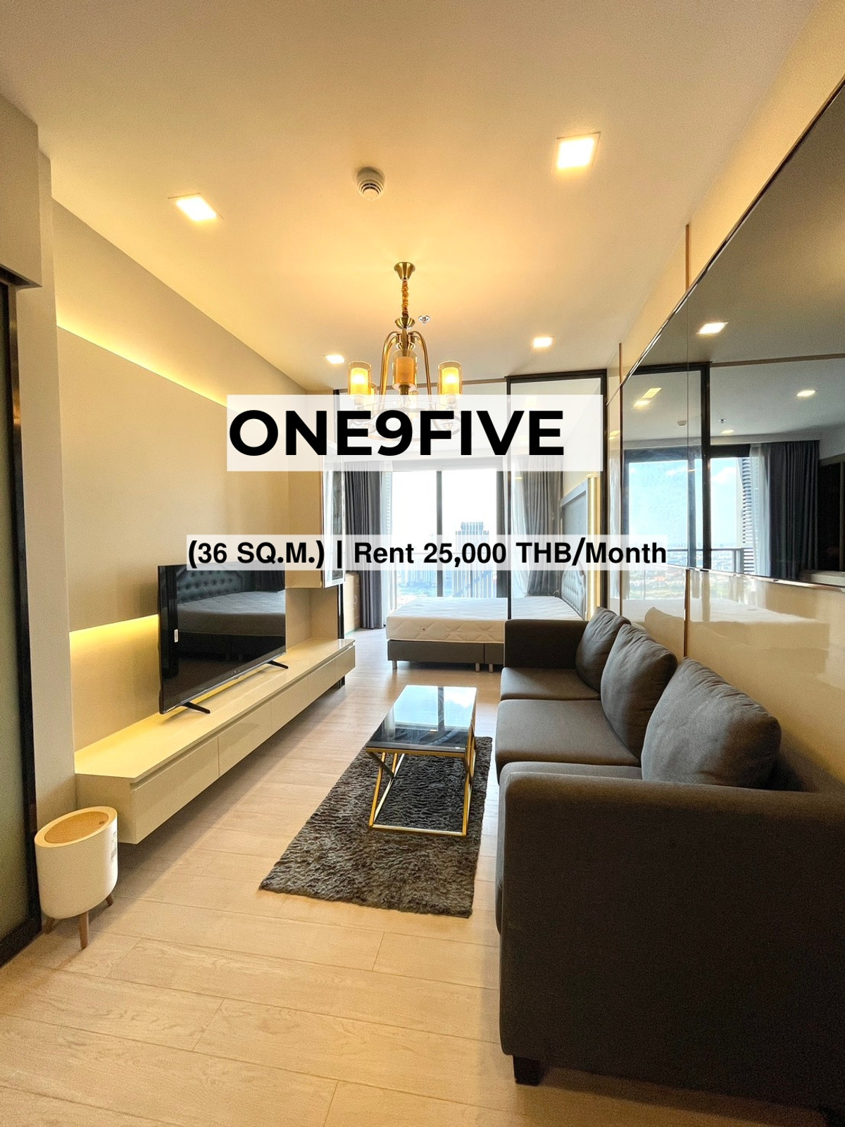 ให้เช่าคอนโดพระราม 9 เพชรบุรีตัดใหม่ RCA : One9Five Asoke – Rama 9 (𝟯𝟲 𝗦𝗤.𝗠.) | 𝗥𝗲𝗻𝘁 𝟮𝟱,𝟬𝟬𝟬 𝗧𝗛𝗕/𝗠𝗼𝗻𝘁𝗵📞 Tel: 093-169-4849