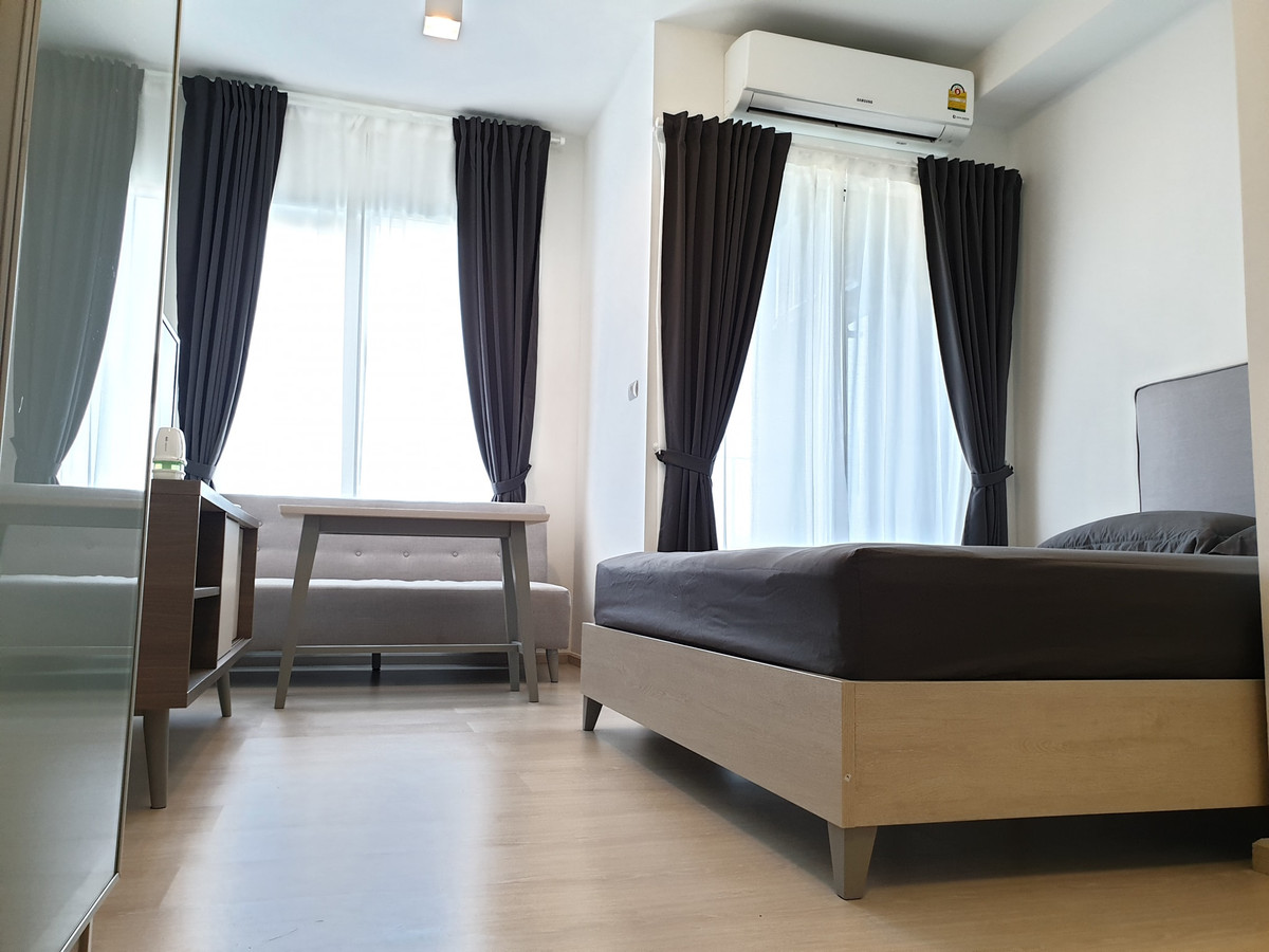 For RentCondoRatchadapisek, Huaikwang, Suttisan : Condo for rent: Chapter one eco Ratchada - Huai Khwang, studio room, Building E, room ready to move in.