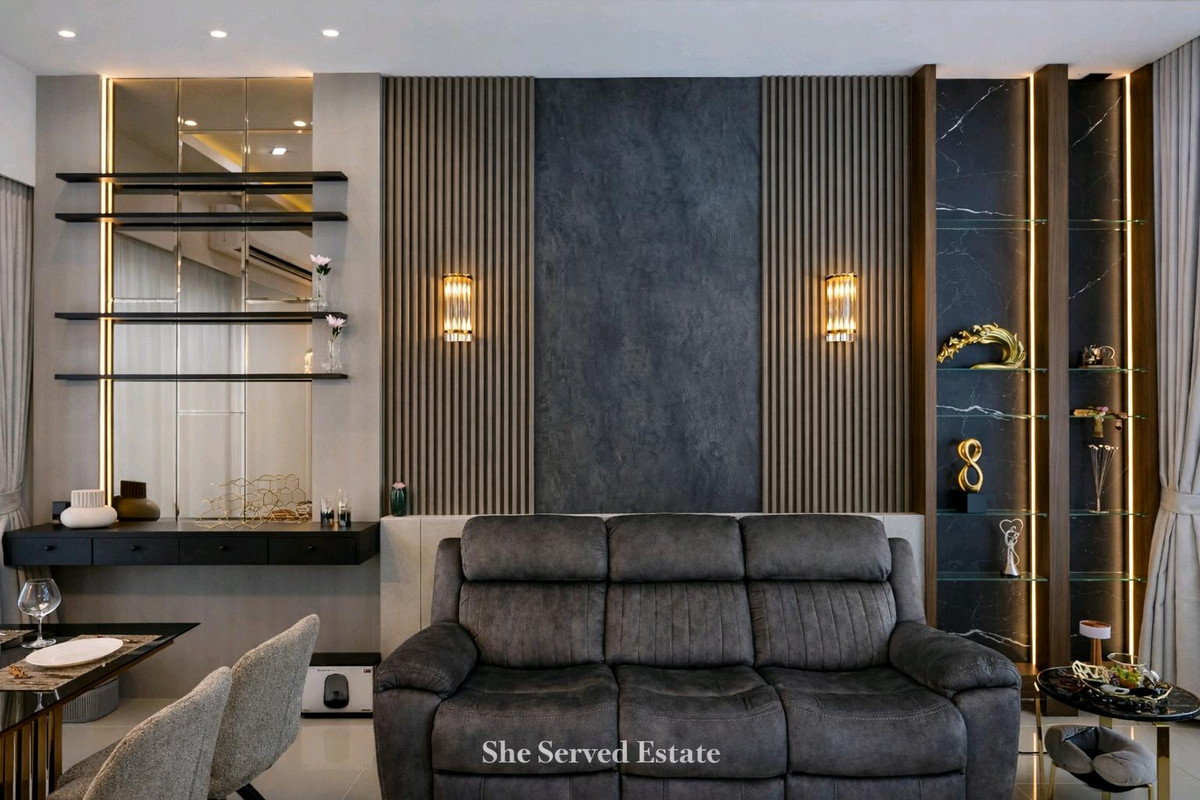 For RentChaengwatana, Muangthong : 🔸Baan Klang Muang THE EDITION Prachachuen-Ngamwongwan🔸Land 60 sq m. • Usable area 160 sq m.• 2 bedrooms, 3 bathrooms • Parking for 2 cars