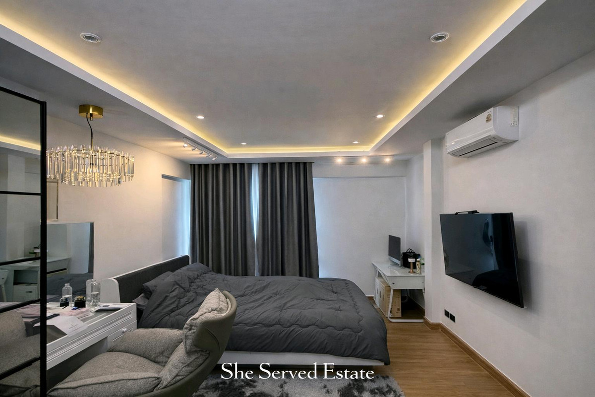 For RentChaengwatana, Muangthong : 🔸Baan Klang Muang THE EDITION Prachachuen-Ngamwongwan🔸Land 60 sq m. • Usable area 160 sq m.• 2 bedrooms, 3 bathrooms • Parking for 2 cars