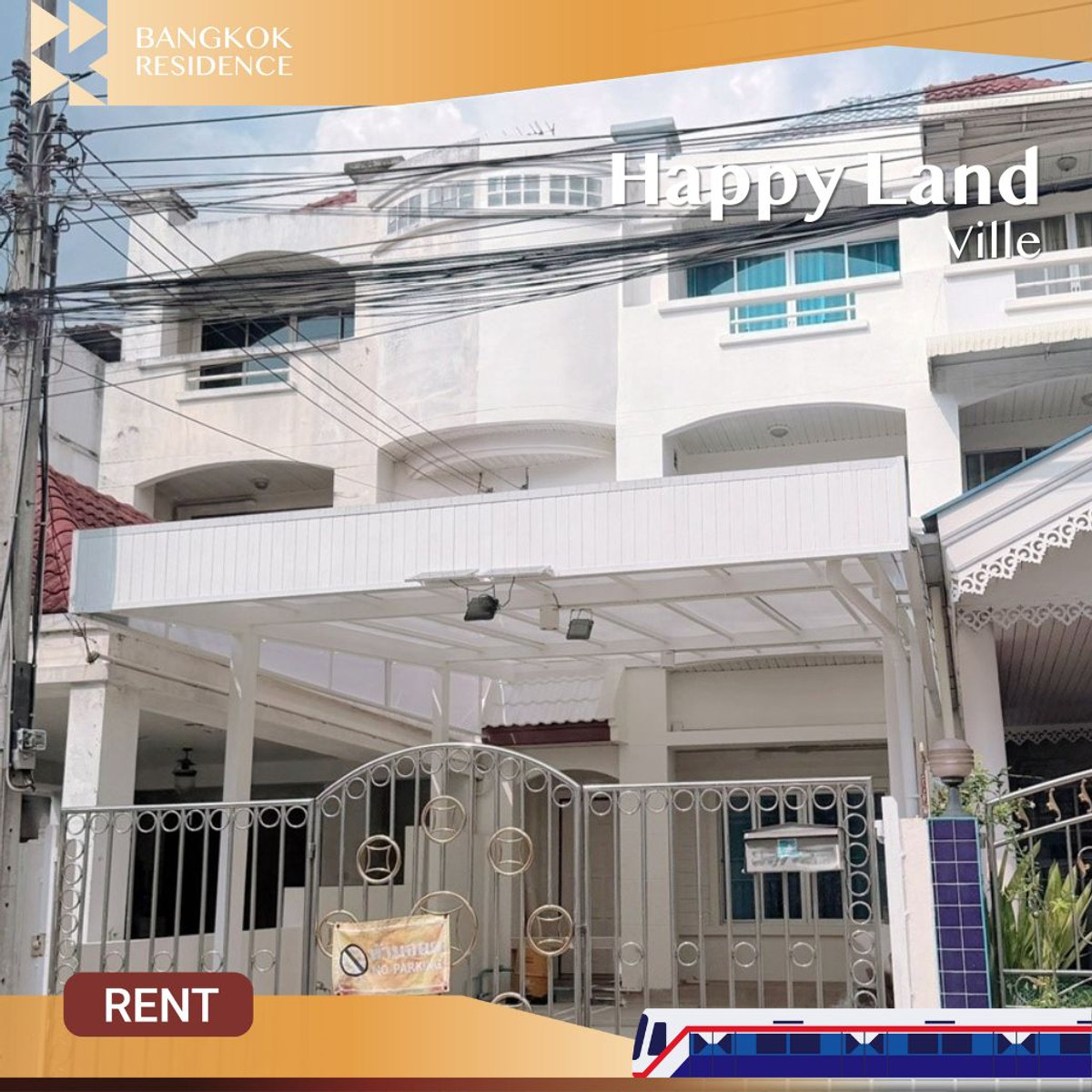 For RentHouseBangna, Bearing, Lasalle :  Happy Land Ville 🏡 Spacious Home Near Bangkok Patana – Perfect for Large Families 