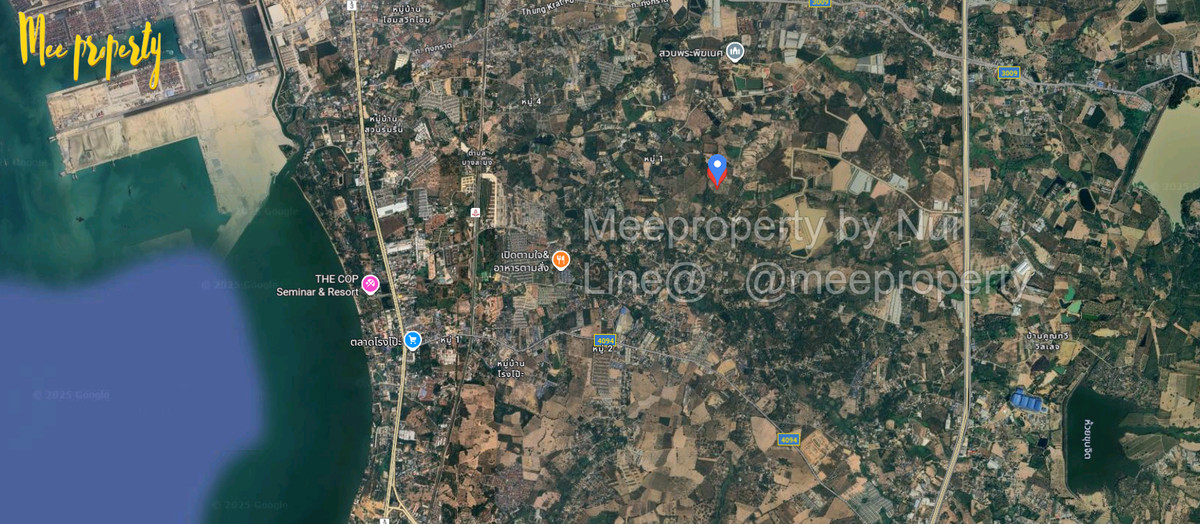 ขายที่ดินพัทยา บางแสน ชลบุรี สัตหีบ : 📍ขายที่ดินสุดปัง! 19 ไร่ 1 งาน  56 ตร.ว  รวมโฉนด 2 แปลง ตำบลตะเคียนเตี้ย อำเภอบางละมุง ชลบุรี   ทำเลดีสุดๆ! ที่ดินแปลงใหญ่  จัดสรรได้ง่าย  ME-228