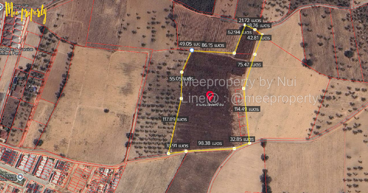 ขายที่ดินพัทยา บางแสน ชลบุรี สัตหีบ : 🚨 #ขายที่ดินสวย 17 ไร่ครึ่ง ตะเคียนเตี้ย โรงโป๊ะ  ชลบุรี 🚨รวมโฉนด 2 แปลง 🏡 น้ำไฟพร้อม! ทำถนนให้แล้ว บดอย่างเรียบร้อย ถนนถมเรียบร้อย  ME-227