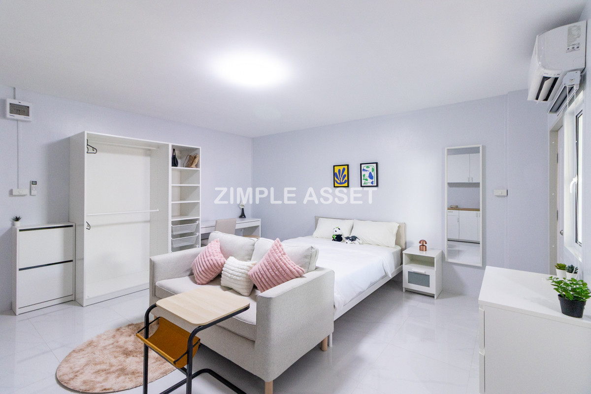 For RentChokchai 4, Ladprao 71, Ladprao 48, : Line ID: @zimple_asset  Newly renovated accommodation With new furniture in every room In Soi Lat Phrao 64, beautiful room, clean, safe, convenient to travel, close to Chokchai 4 BTS station and can pass out to Sutthisan Road.
