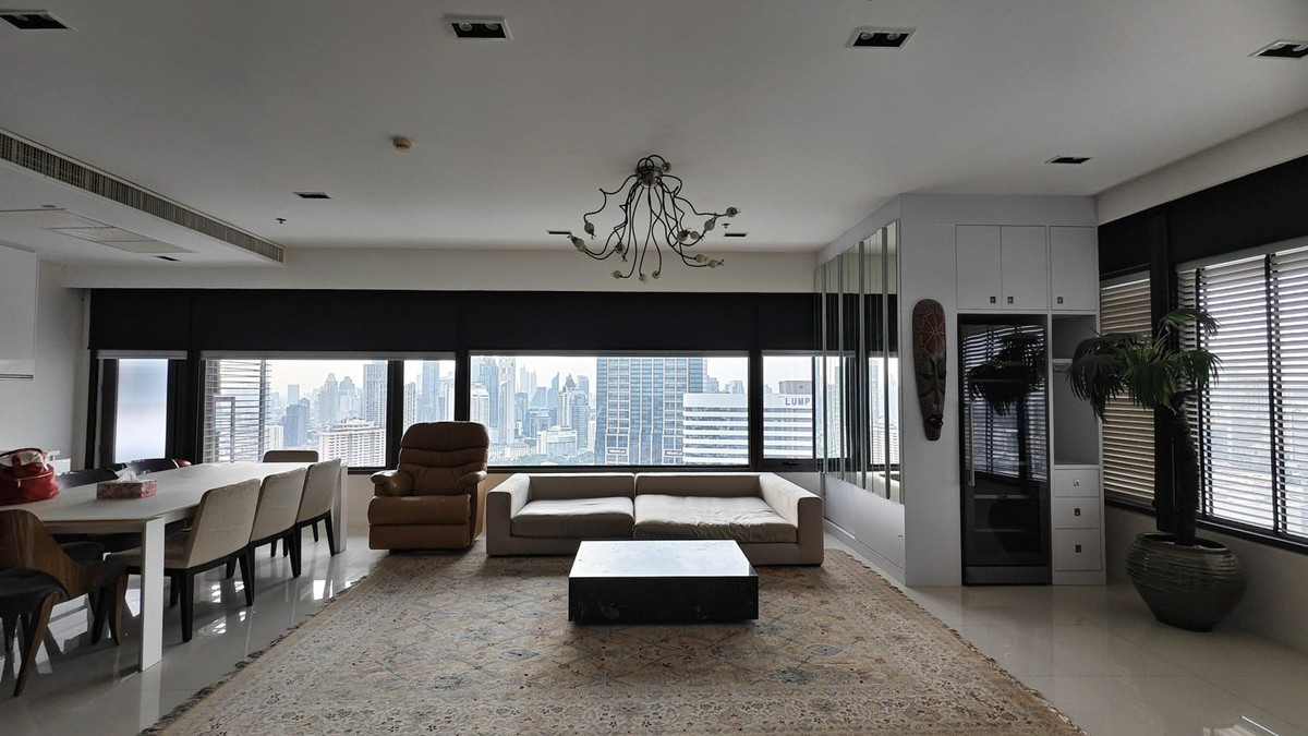 For RentCondoWitthayu, Chidlom, Langsuan, Ploenchit : ✅Urgent for rent🔥 Amanta Lumpini Rama 4, large room 138.52 sq m.