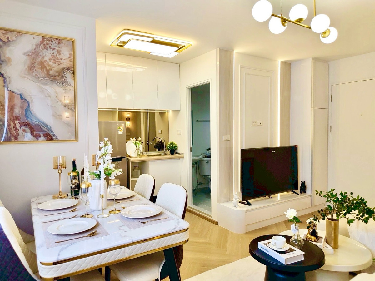 For RentCondoSamut Prakan,Samrong : 🔥 2 bedrooms, 2 bathrooms, for rent, complete with furniture, electrical appliances 🔥