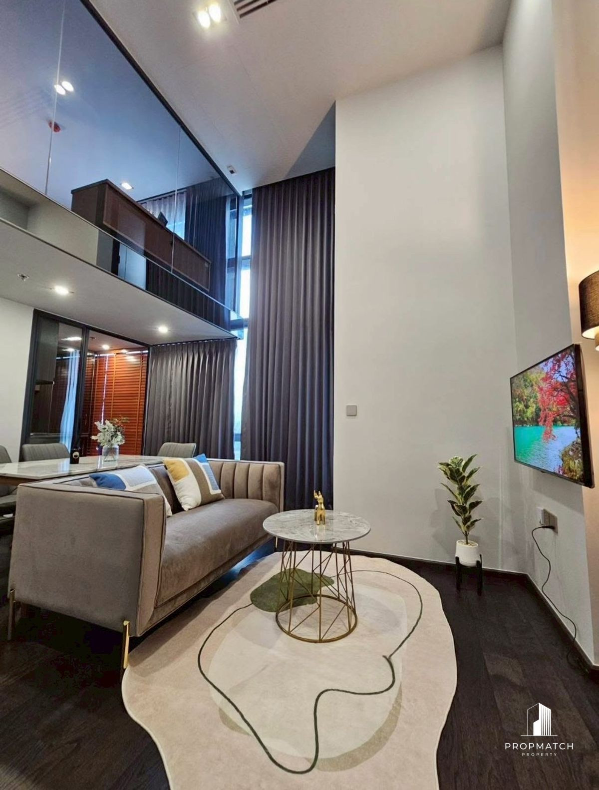 ให้เช่าคอนโดราชเทวี พญาไท : ✨Flash Deal ✨Conner Ratchathewi( Loft 1Bed 1Bath 45.2SQM.) แต่งครบพร้อมอยู่ !! เพียง  38,000บาทต่อเดือน Tel.0981315848 @propmatch