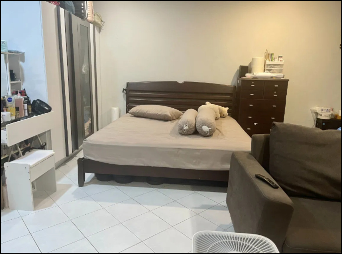 ขายคอนโดรามคำแหง หัวหมาก : ขายห้องใหญ่ 47 ตรม. ที่จอดรถฟรี เดินทางสะดวก คอนโด บดินทร์ สวีท โฮม (S5246)