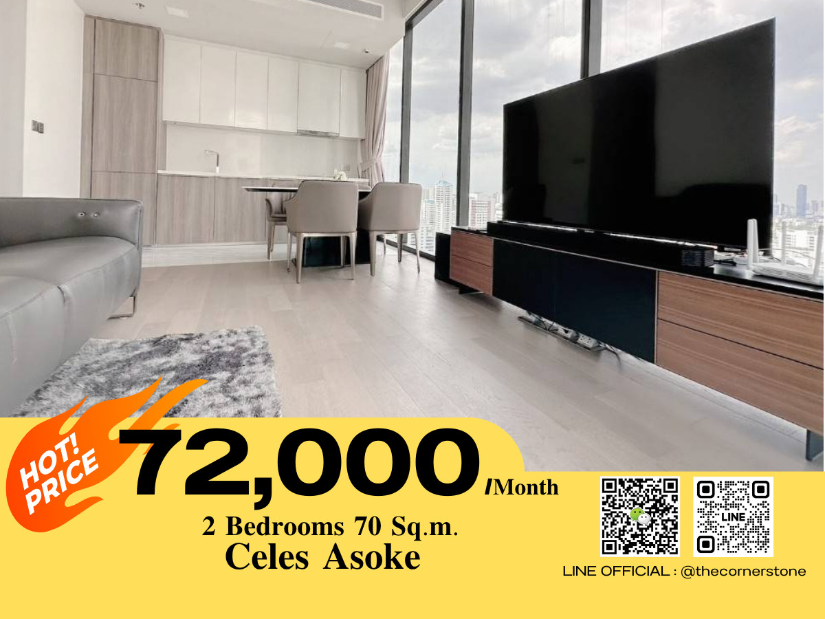 For RentCondoSukhumvit, Asoke, Thonglor : ✨ 𝐂𝐞𝐥𝐞𝐬 𝐀𝐬𝐨𝐤𝐞 ✨ 𝐋𝐮𝐱𝐮𝐫𝐲 𝐂𝐨𝐧𝐝𝐨𝐦𝐢𝐧𝐢𝐮𝐦 𝐟𝐮𝐥𝐥𝐲 𝐟𝐮𝐫𝐧𝐢𝐬𝐡𝐞𝐝 𝐰𝐢𝐭𝐡 𝐜𝐨𝐦𝐩𝐥𝐞𝐭𝐞 𝐞𝐥𝐞𝐜𝐭𝐫𝐢𝐜𝐚𝐥 𝐚𝐩𝐩𝐥𝐢𝐚𝐧𝐜𝐞𝐬, 𝐫𝐞𝐚𝐝𝐲 𝐭𝐨 𝐦𝐨𝐯𝐞 𝐢𝐧✅  (No.251484)