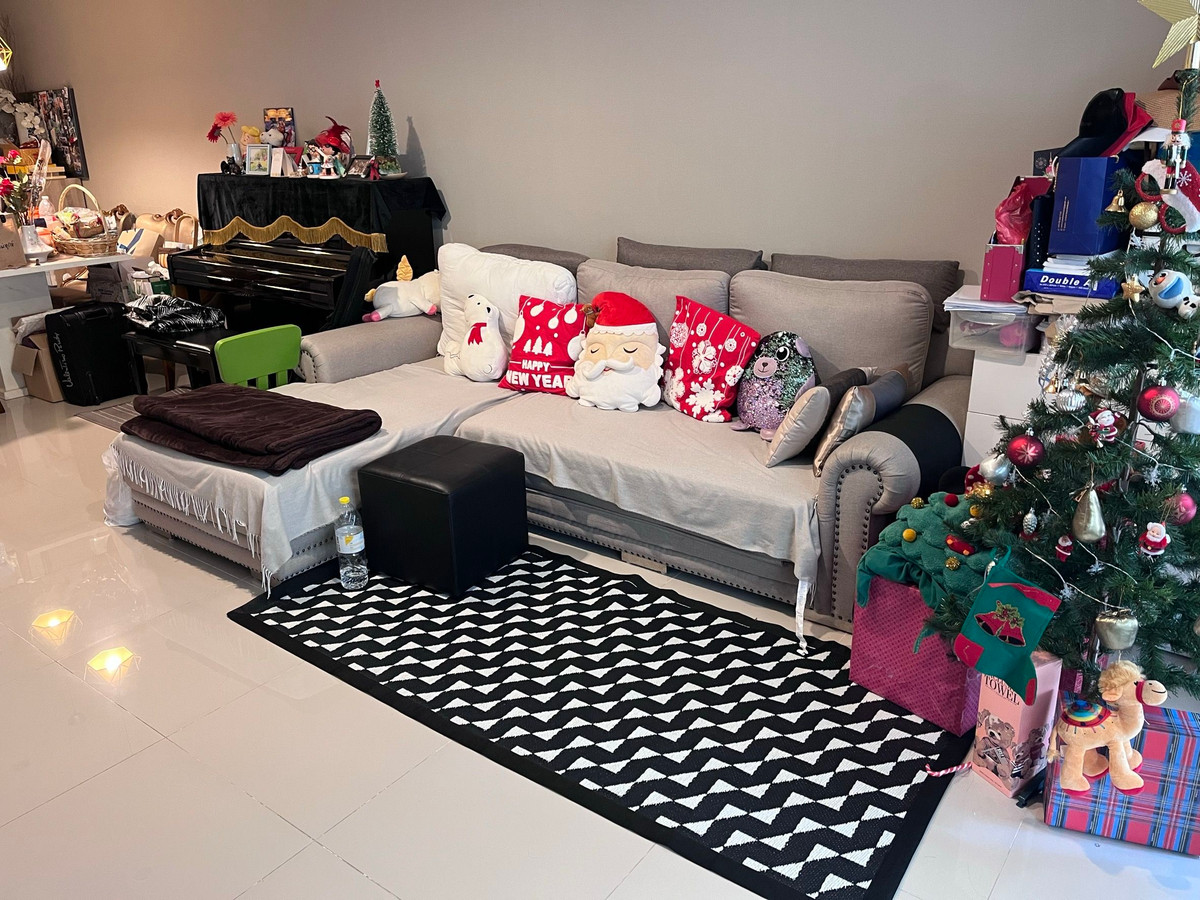 TownhomeLadkrabang, Suwannaphum Airport : 💥CP-9587💥3-story townhome for sale, Baan Klang Muang Suan Luang project, add Line @rangrak