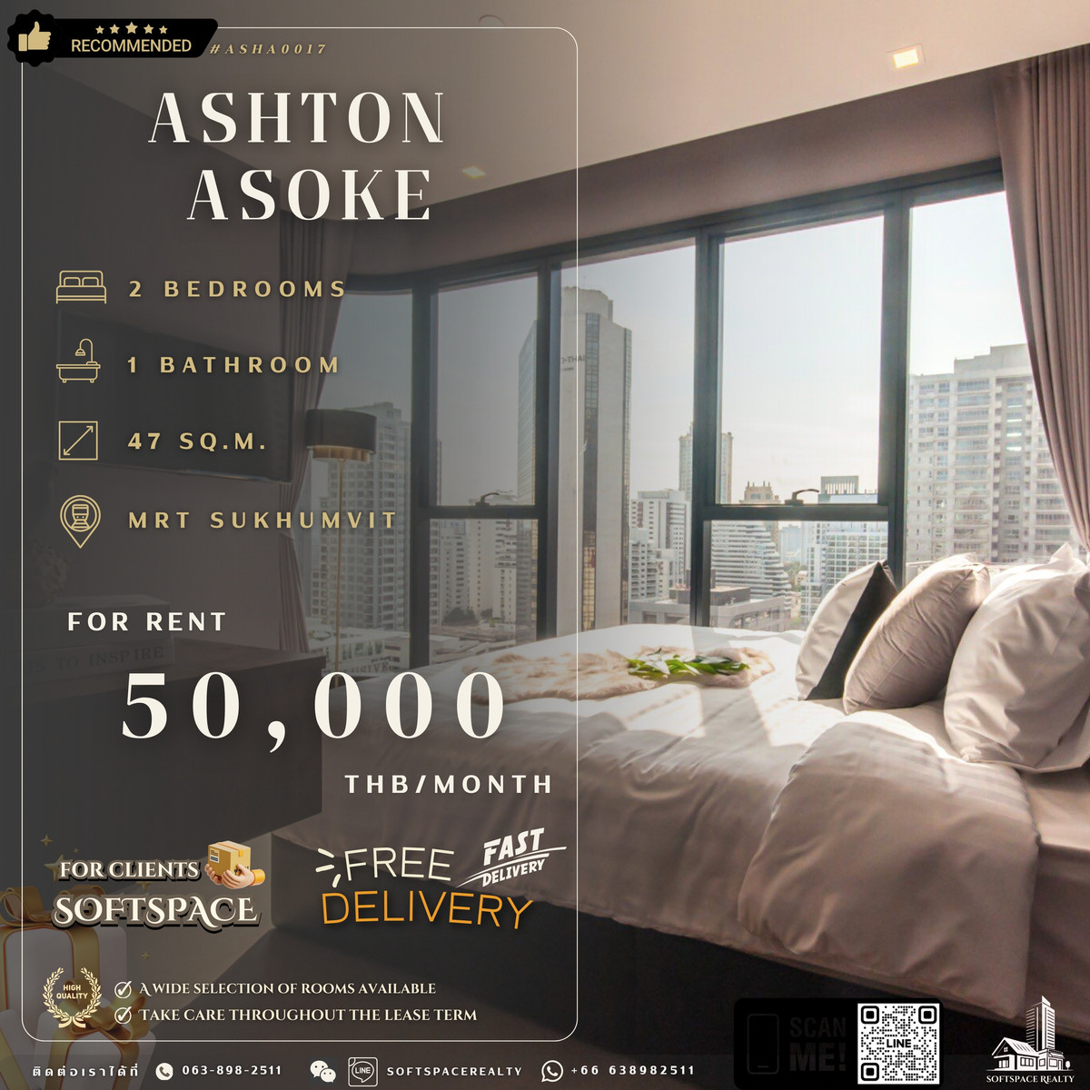 ให้เช่าคอนโดสุขุมวิท อโศก ทองหล่อ : 🤎⭐️ Multiple Units Available – Contact Us Today! – ASHTON ASOKE ⭐️🤎