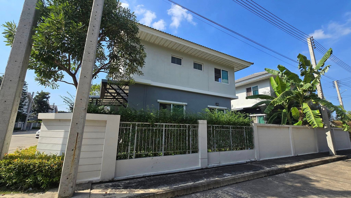 For SaleHousePathum Thani,Rangsit, Thammasat : 2-story detached house for sale, Perfect Park Village. Ratchaphruek-Pathum Thani, corner house, area 50.2 square meters, 3 bedrooms, 3 bathrooms, living room / reception.