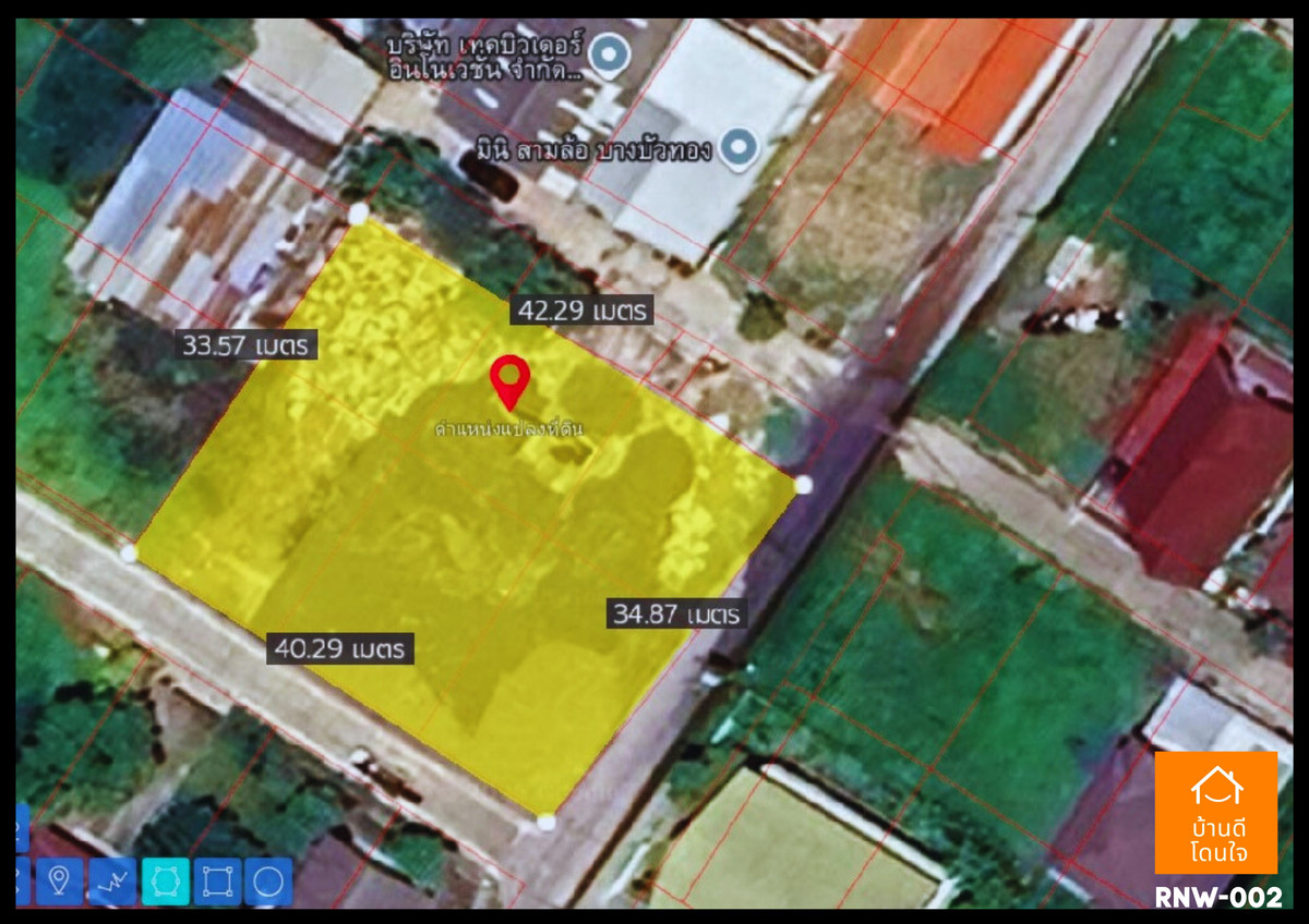 ให้เช่าที่ดินนนทบุรี บางใหญ่ บางบัวทอง : ให้เช่าที่ดินเปล่าแปลงมุมถมแล้ว ซ.จันทร์ทองเอี่ยม บางบัวทอง นนทบุรี (270 ตร.ว.)