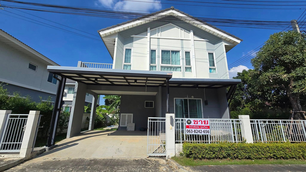 For SaleHousePathum Thani,Rangsit, Thammasat : 2-story detached house for sale, Perfect Park Village. Ratchaphruek-Pathum Thani, corner house, area 50.2 square meters, 3 bedrooms, 3 bathrooms, living room / reception.