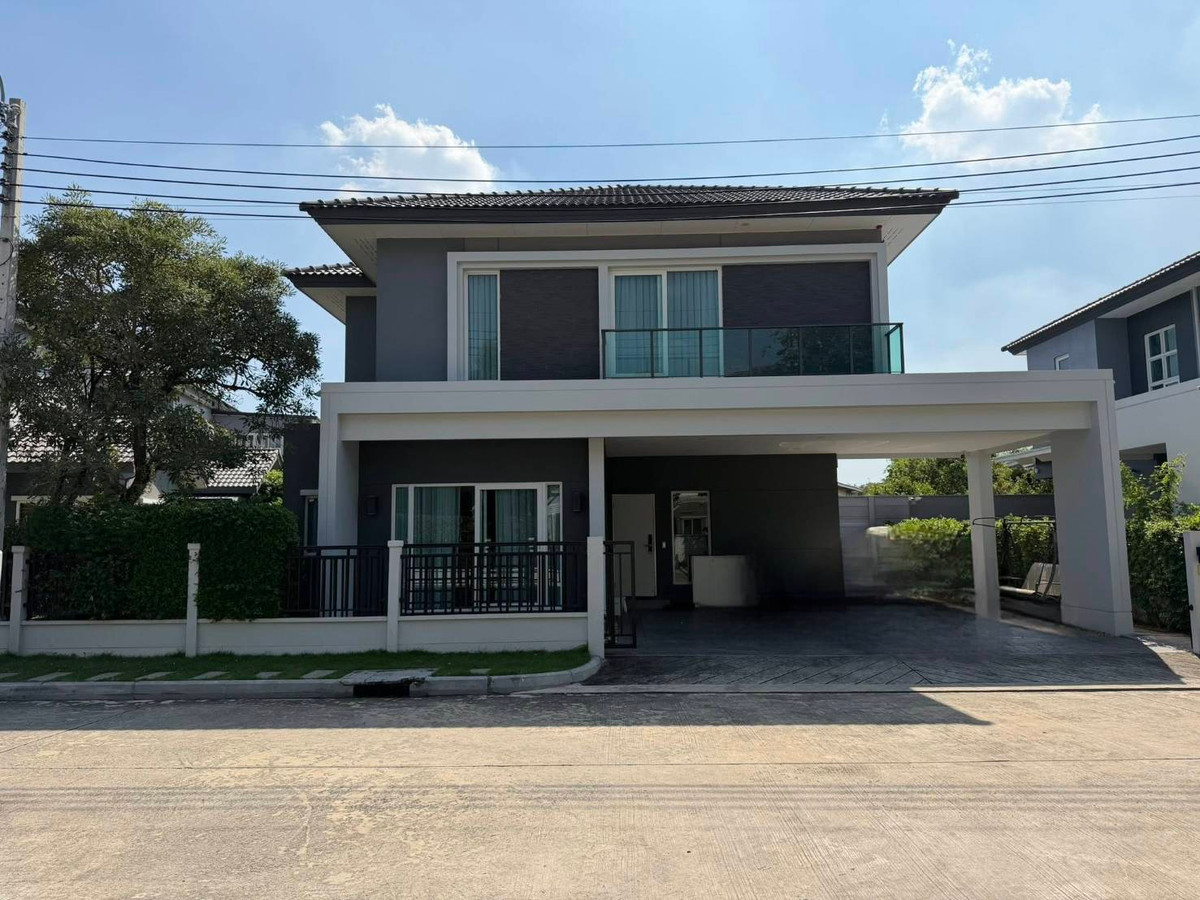 For SaleHouseRathburana, Suksawat : 2-story detached house for sale, The City Suksawat 64 project, large house, complete functions, area 57.9 sq m, usable area 255 sq m, 4 bedrooms | 5 bathrooms, 2 living rooms, 3 parking spaces.