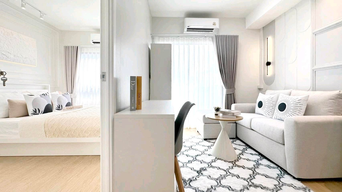 For SaleCondoRatchadapisek, Huaikwang, Suttisan : 🏡Condo ready to move in in the heart of Ratchada, convenient location, near the BTS🚅🌳624Condolette🌳✨️624Condolette✨️