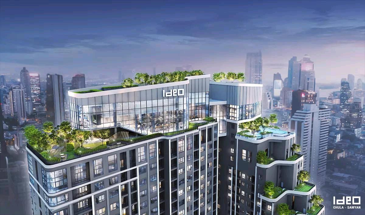 ให้เช่าคอนโดสยาม จุฬา สามย่าน : Black Room ♣️ Ideo Chula Samyan 1bed 34 Sqm Fullyfurnish ♠️ , Welcome Foreign 25,000-