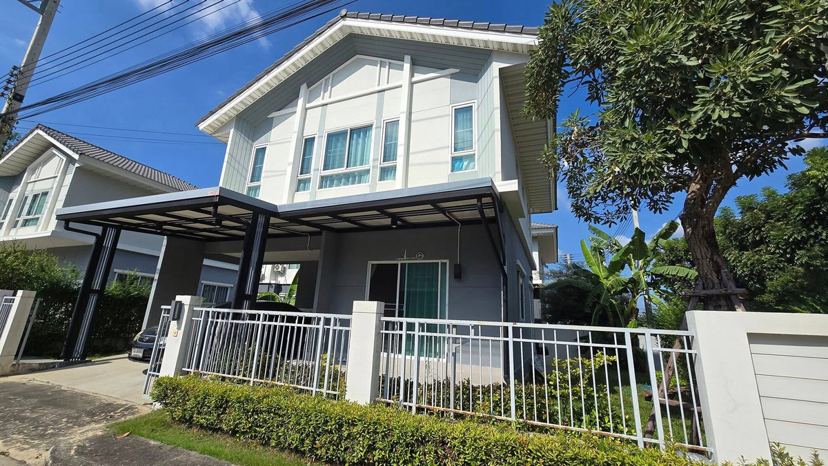 For SaleHousePathum Thani,Rangsit, Thammasat : 2-story detached house for sale, Perfect Park Village. Ratchaphruek-Pathum Thani, corner house, area 50.2 square meters, 3 bedrooms, 3 bathrooms, living room / reception.